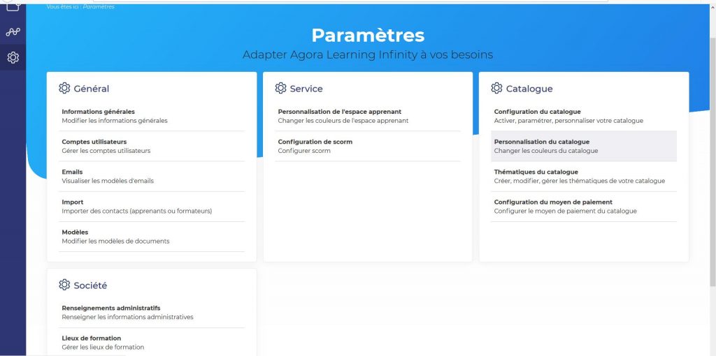 Paramétrez votre LMS