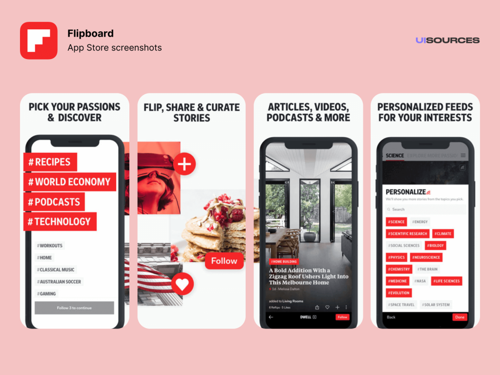 l'application flipboard